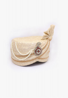 Katan stone-lace-puti wedding pagri