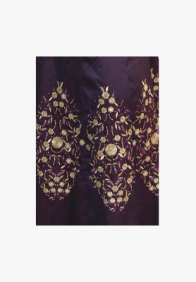 Pure dhupiyan stone work party gown