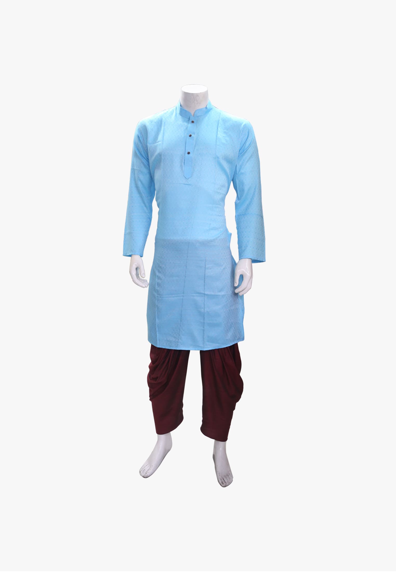 Dhupiyan plain work panjabi