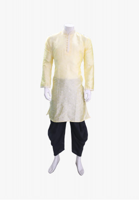 Cream katan embroidery party panjabi