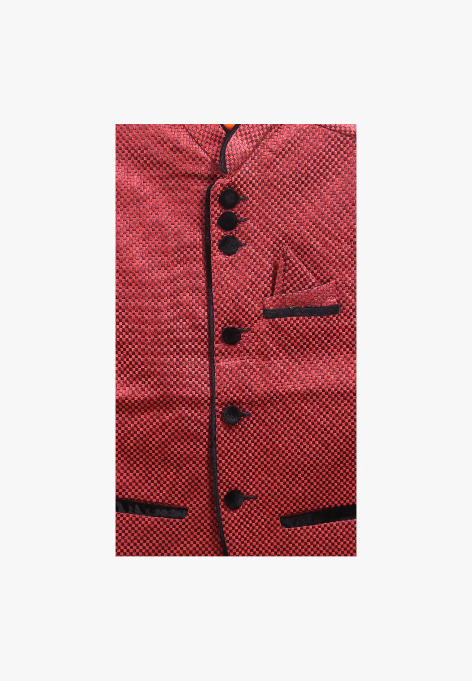 Maroon plain jute cotton party koti