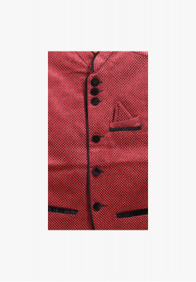 Maroon plain jute cotton party koti