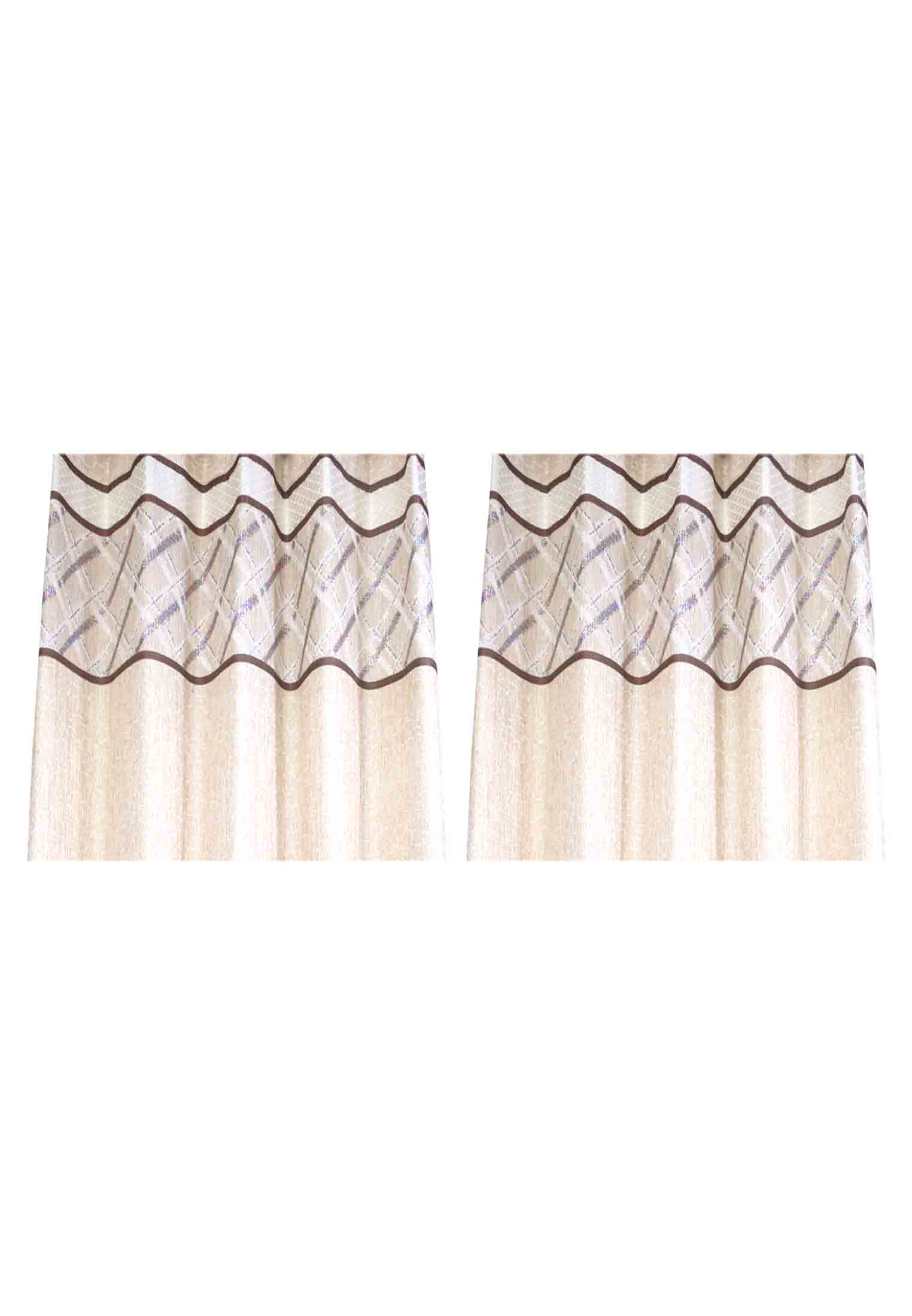 Viscose thread stitch work curtain