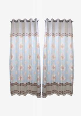 Cotton thread stitch regular curtain