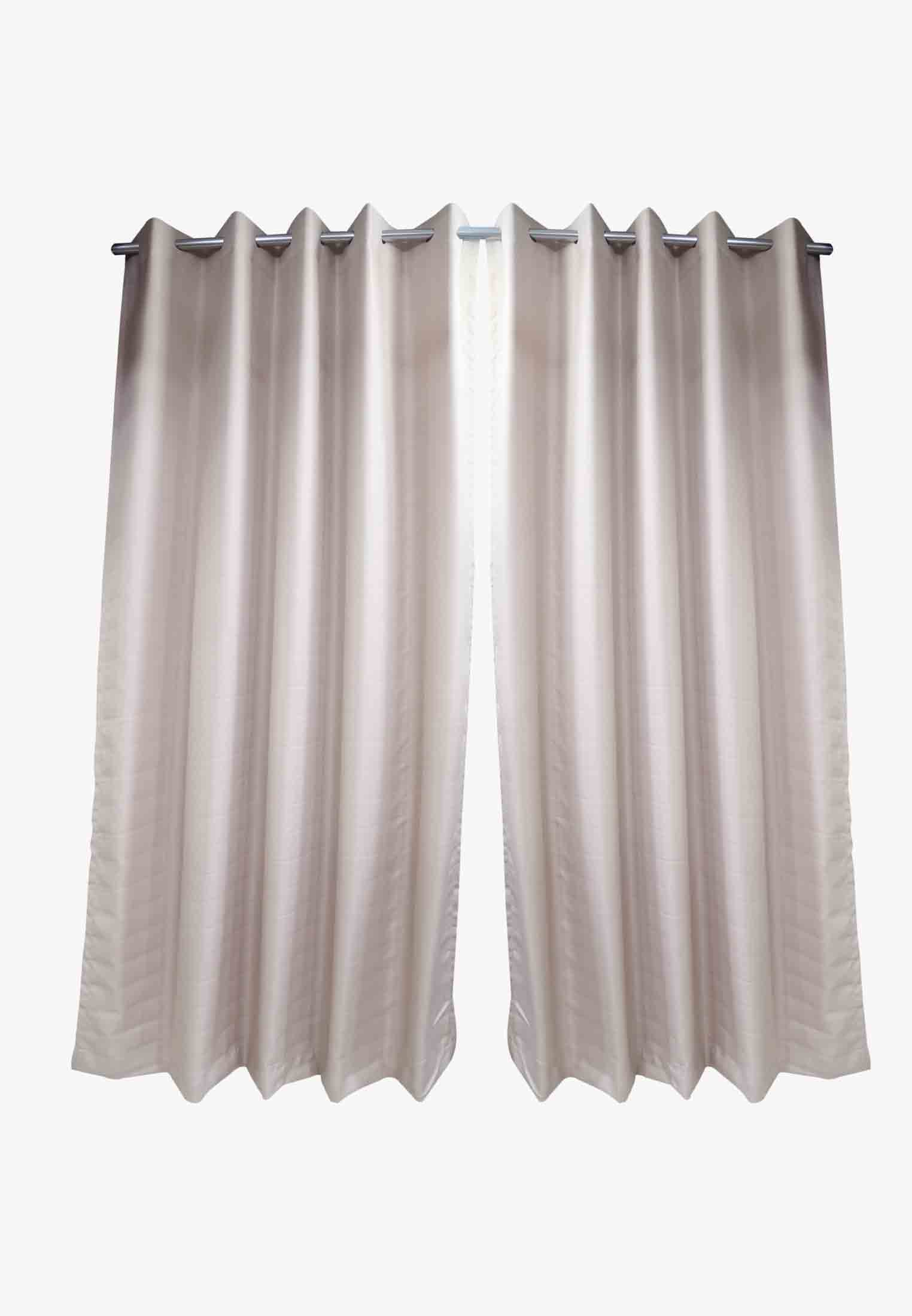Cotton plain solid regular curtain