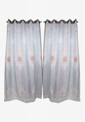 Pest-golden cotton thread stitch curtain