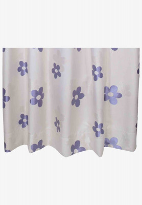 Purple-golden both thread stitch curtain