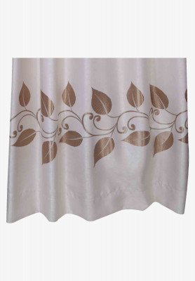 Golden satin both thread stitch curtain