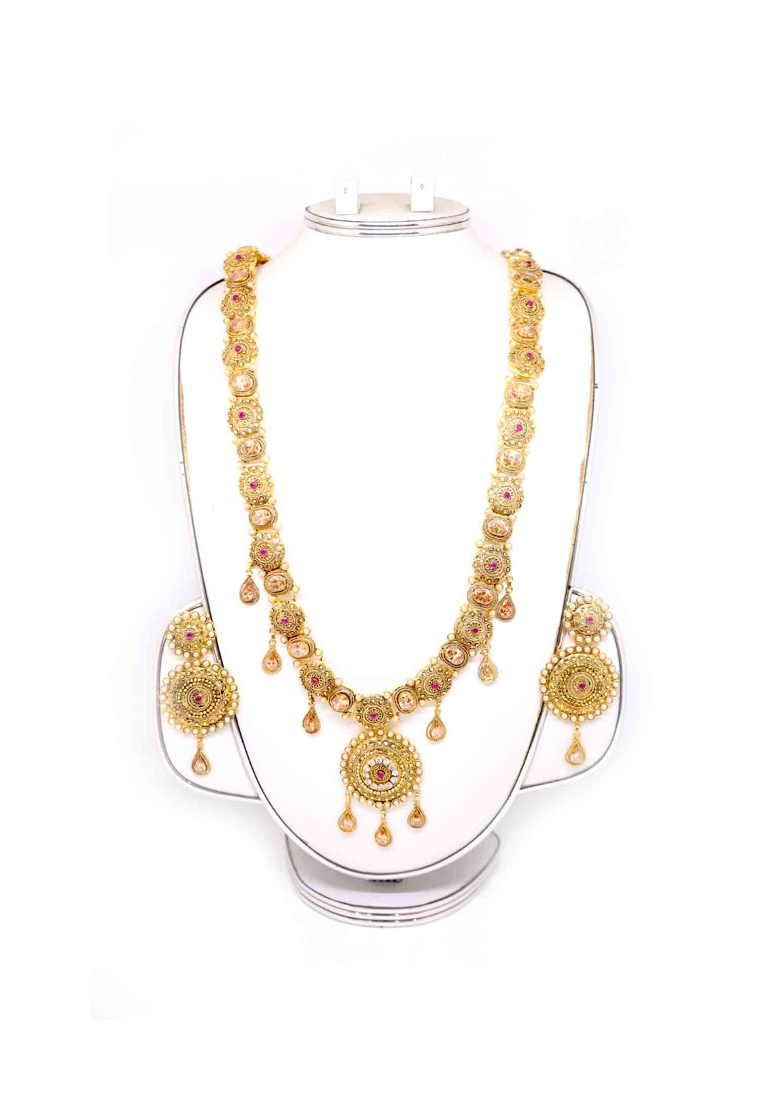 Antic purple gold-stone-puti sita set