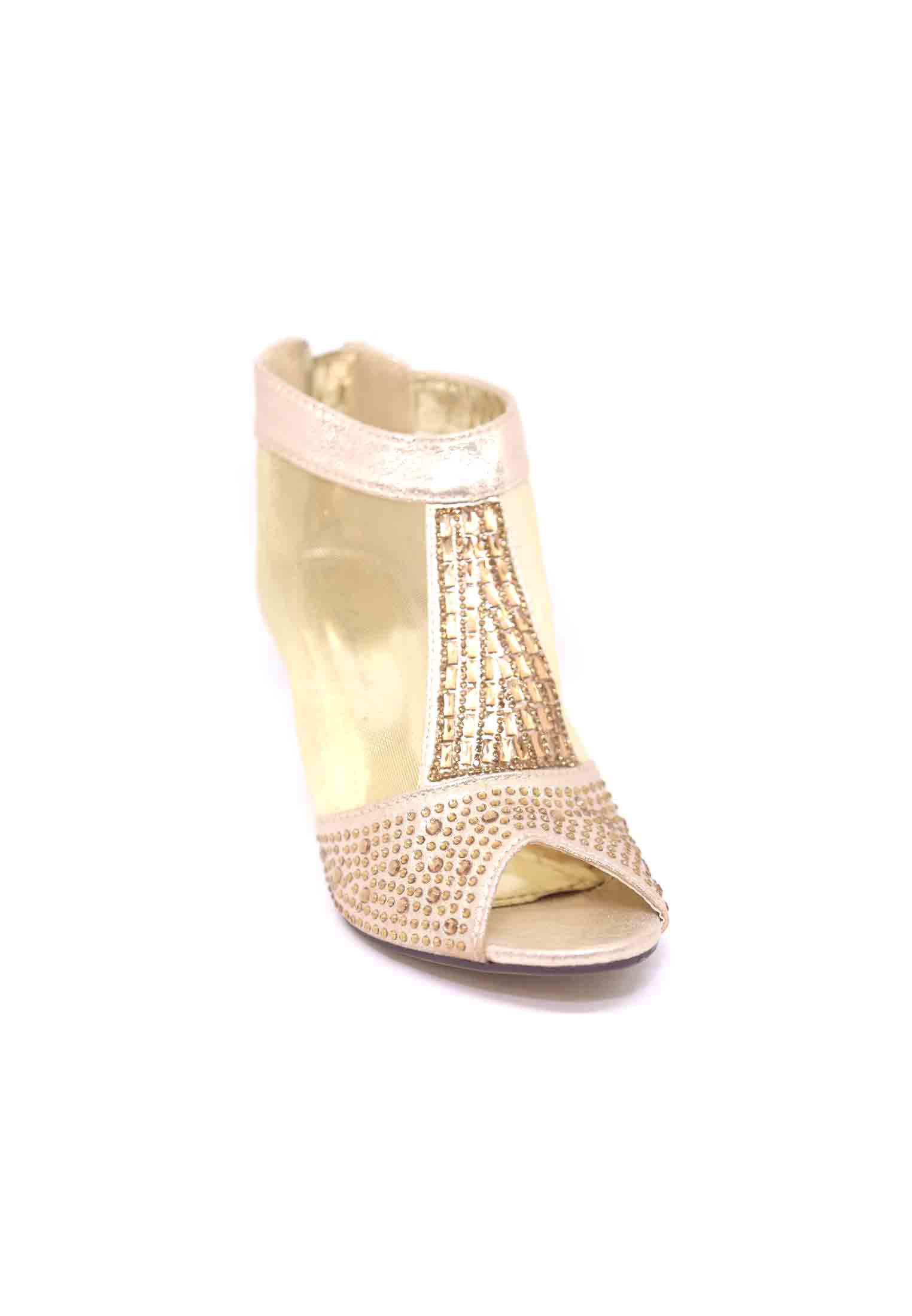 Net golden stone semi heel