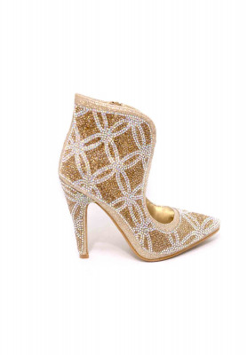 Artificial leather stone karchupi wedding heel