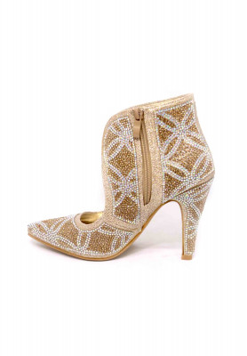 Artificial leather stone karchupi wedding heel