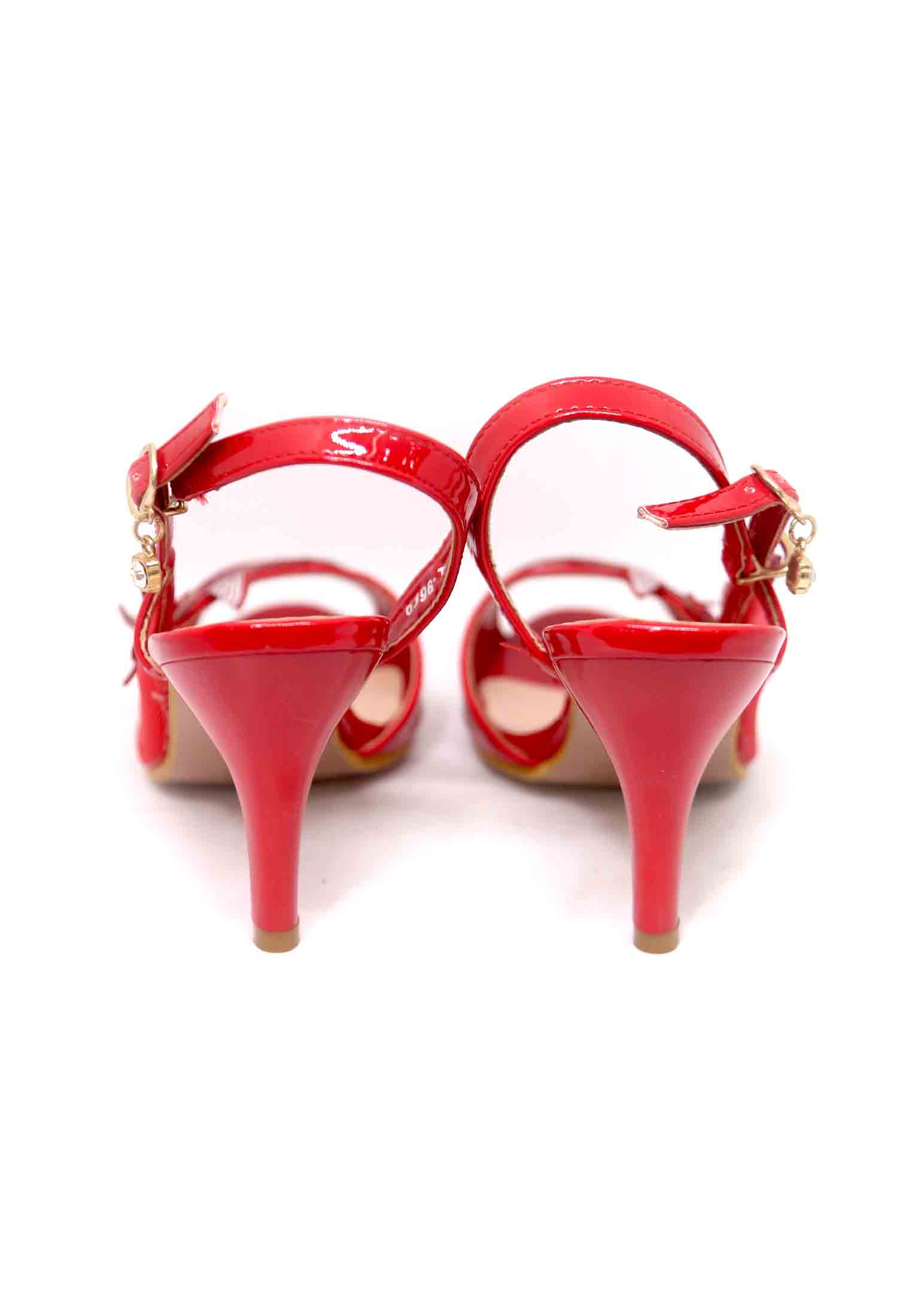 Net floral white stone party heel
