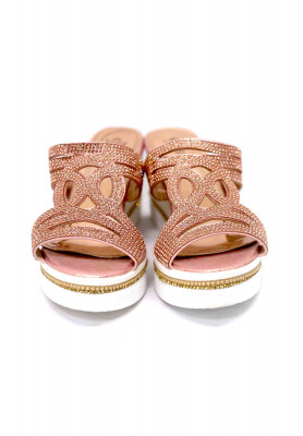 Artificial leather stone boston heel