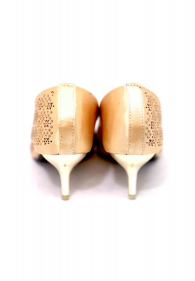 Golden-blue stone party pencil heel