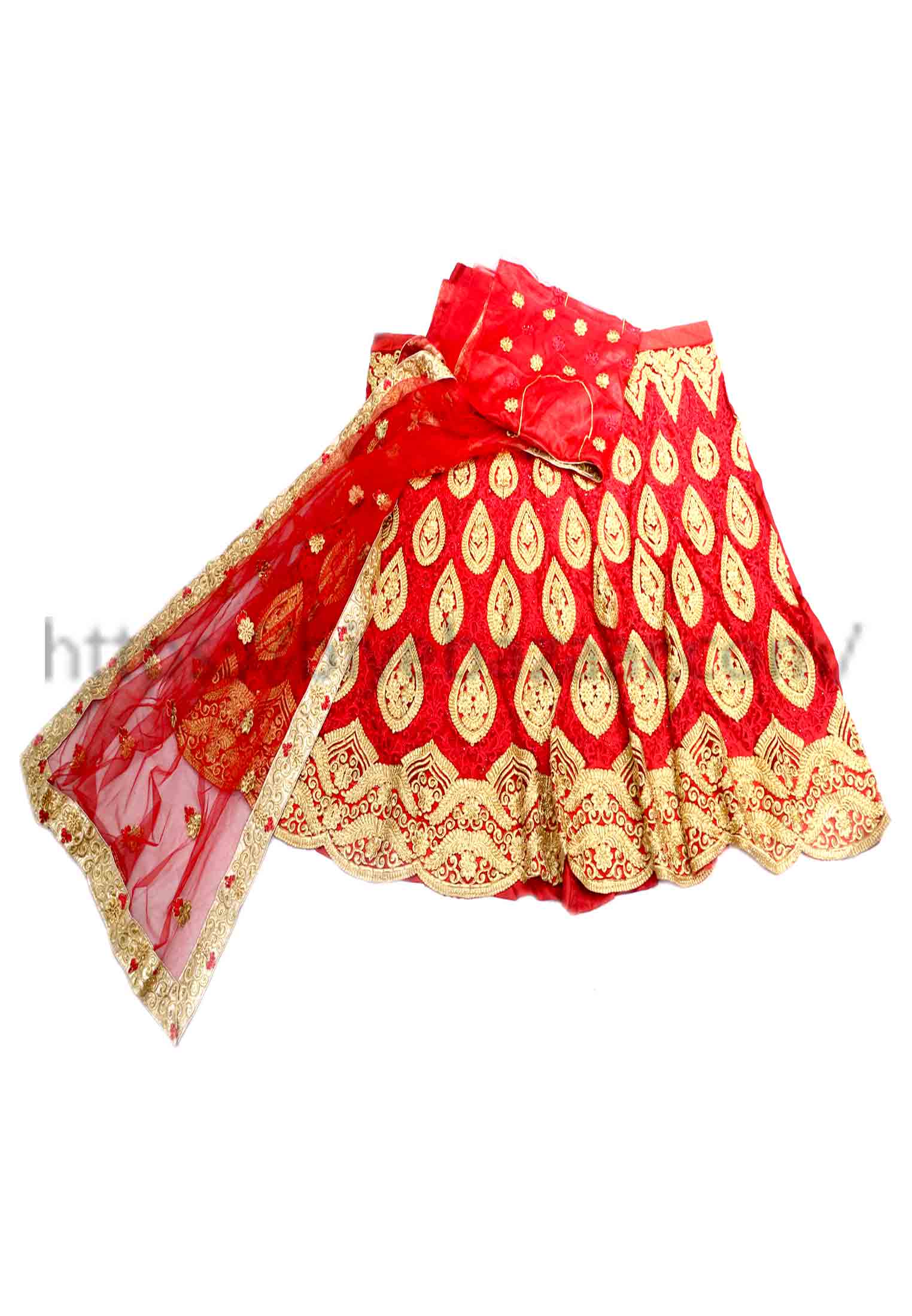 Net satin false wedding lehenga