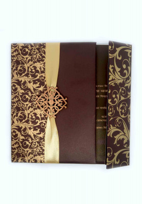 Folding invitation card