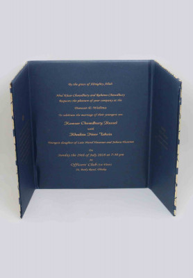 Folding style invitation card