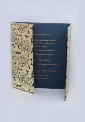 Folding style invitation card