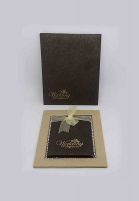 Flip style wedding invitation card