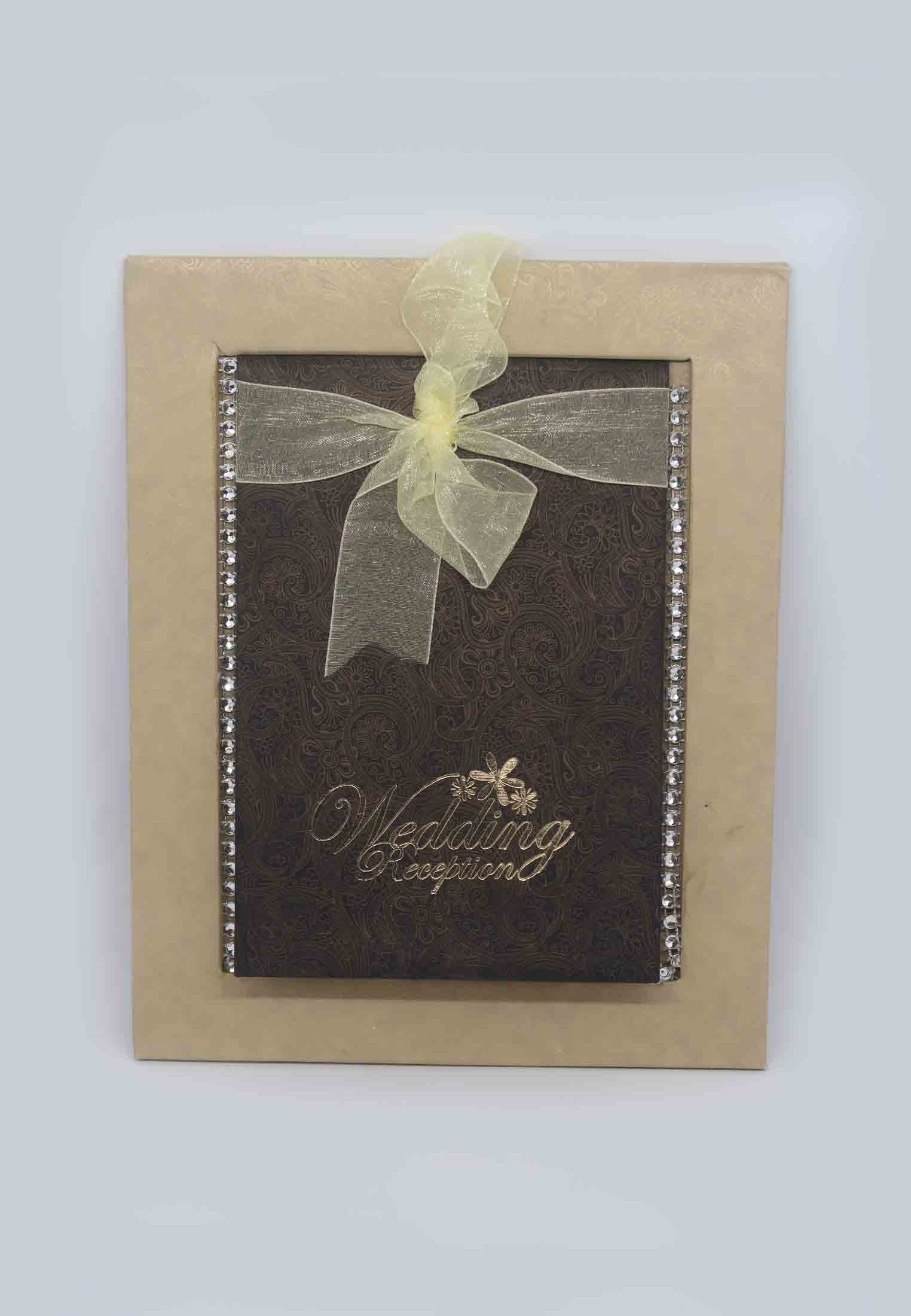 Flip style wedding invitation card