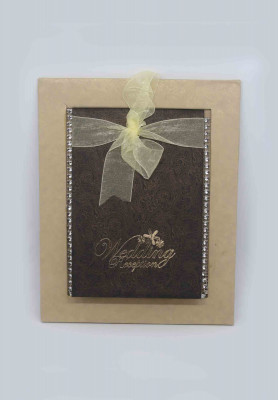 Flip style wedding invitation card