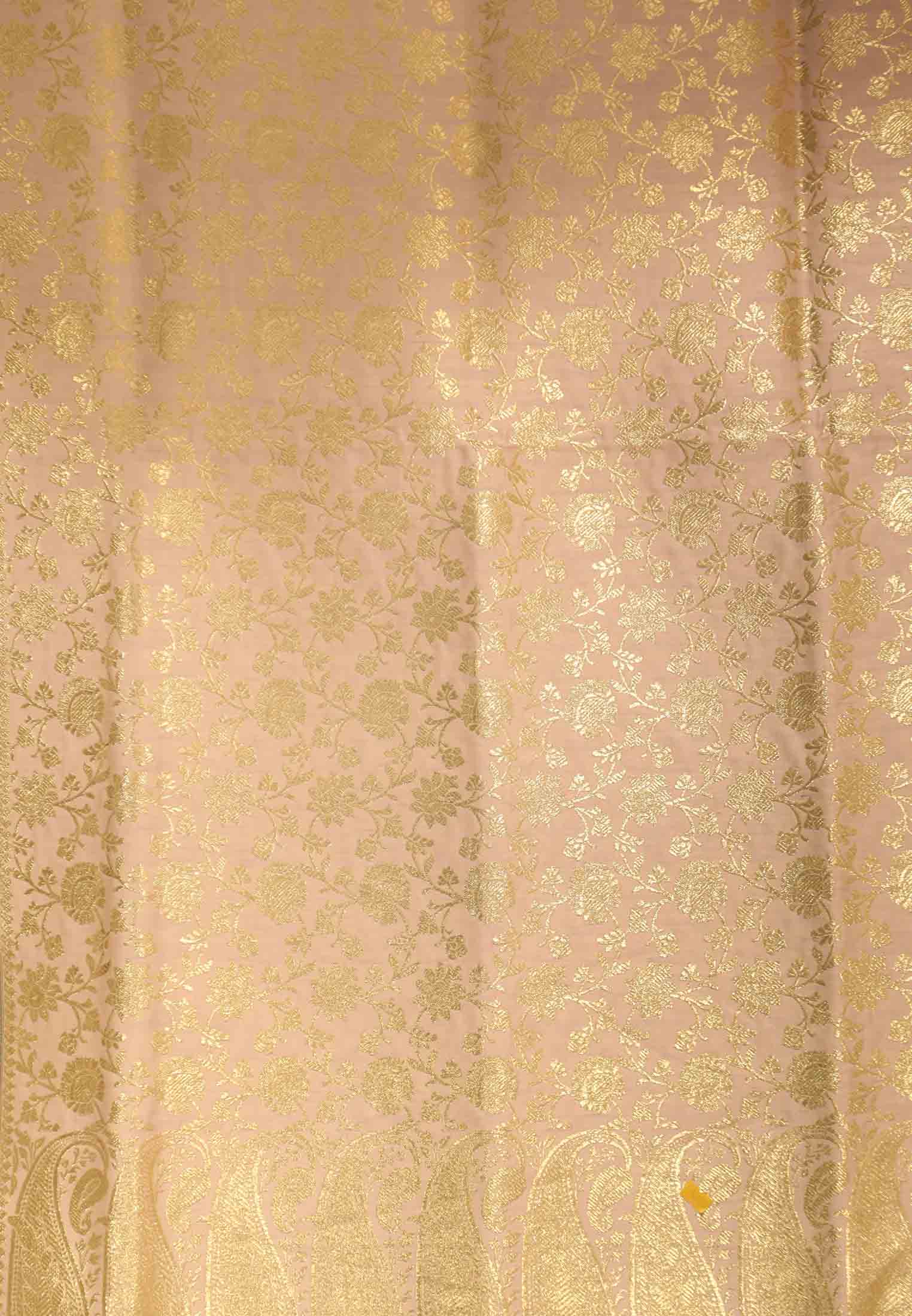 Golden katan benarashi saree