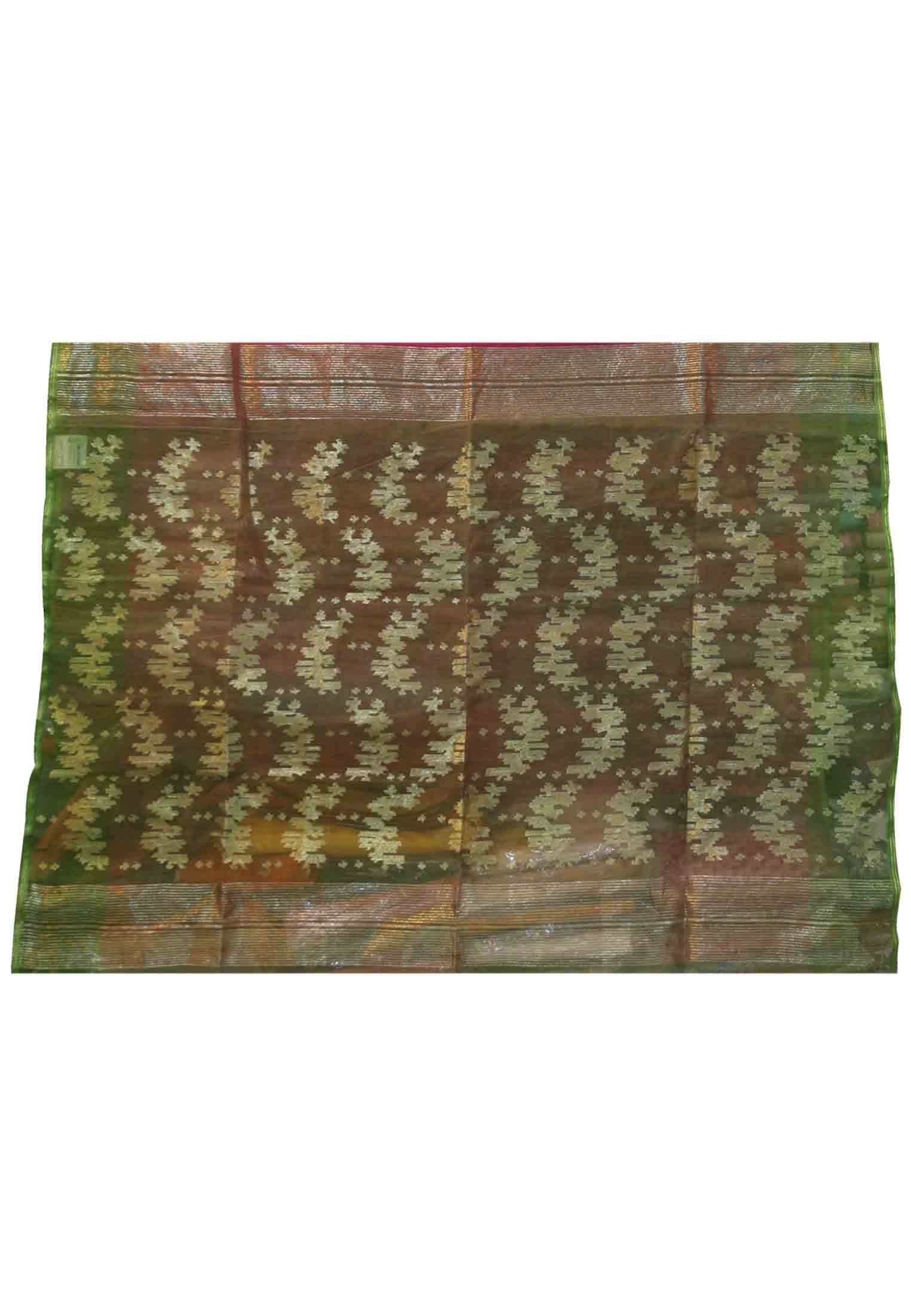 Thread jori party jamdani saree
