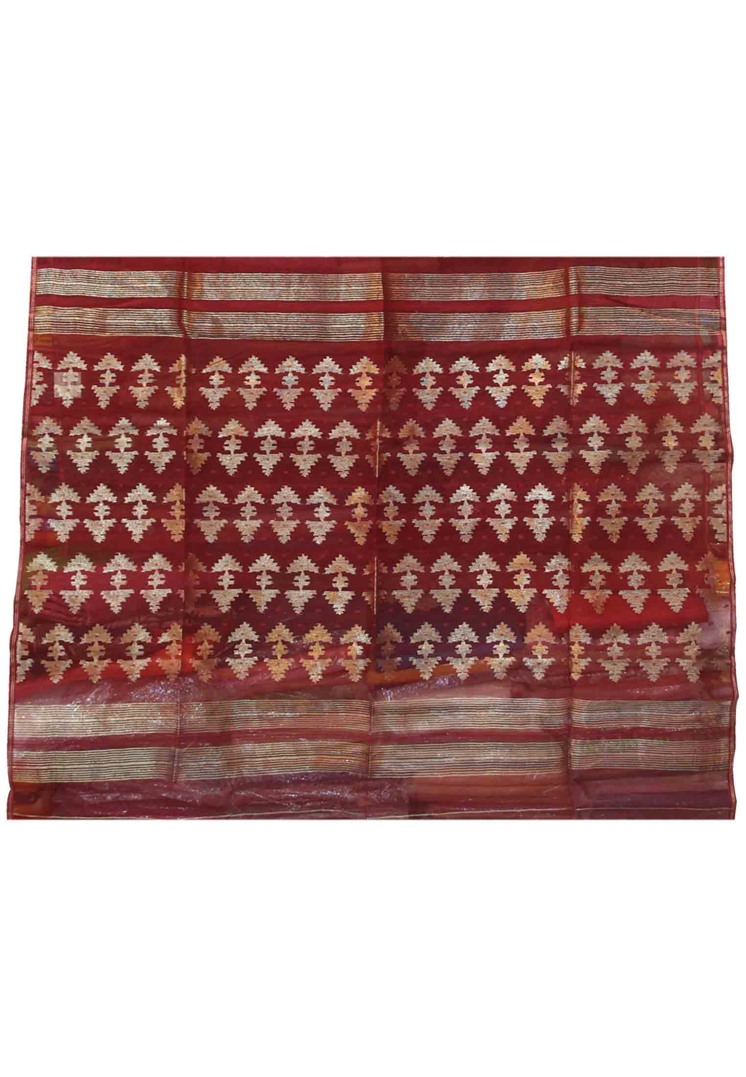 Multi color half silk jamdani saree