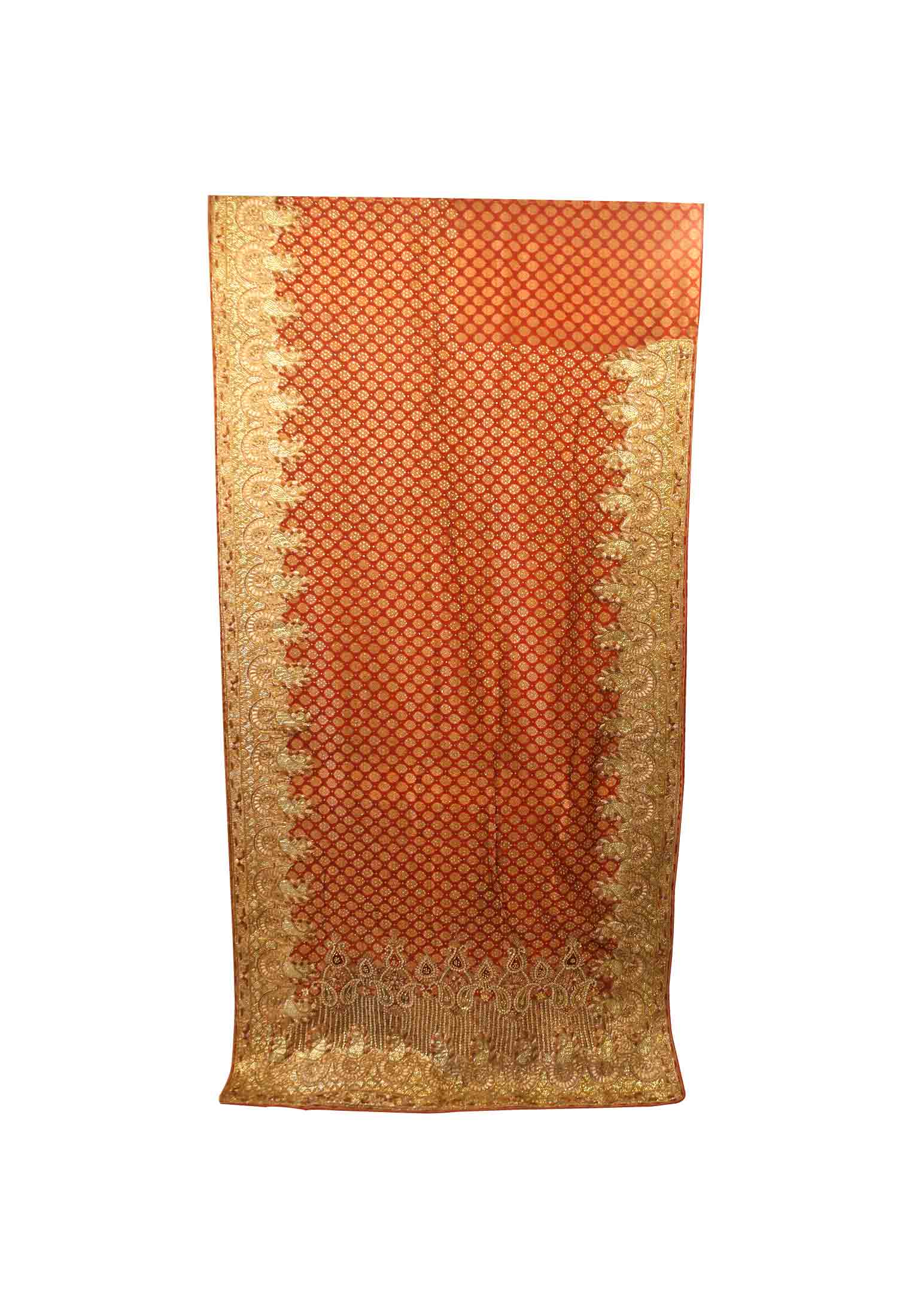 Maroon stone handicrafts boutique saree