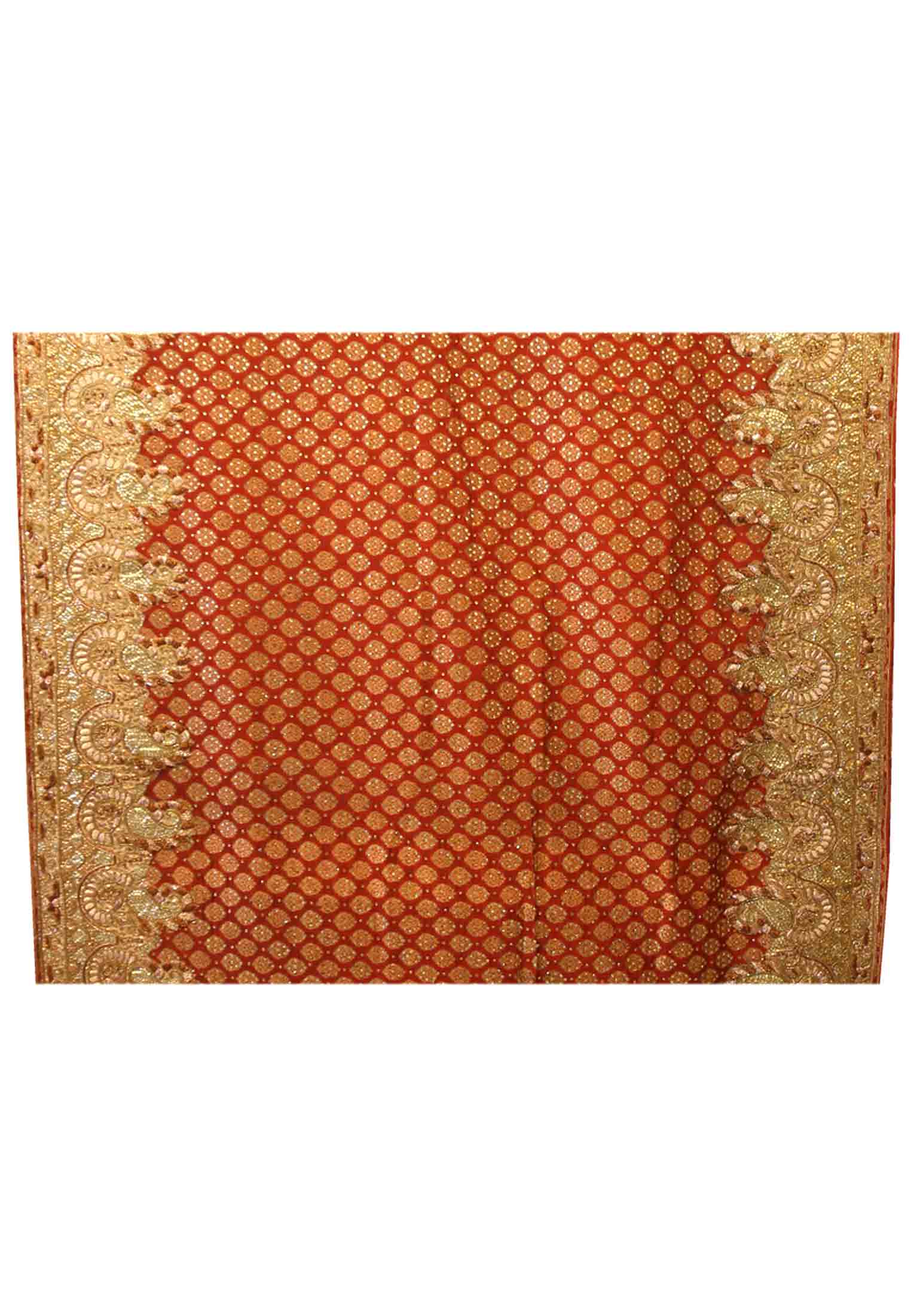 Maroon stone handicrafts boutique saree