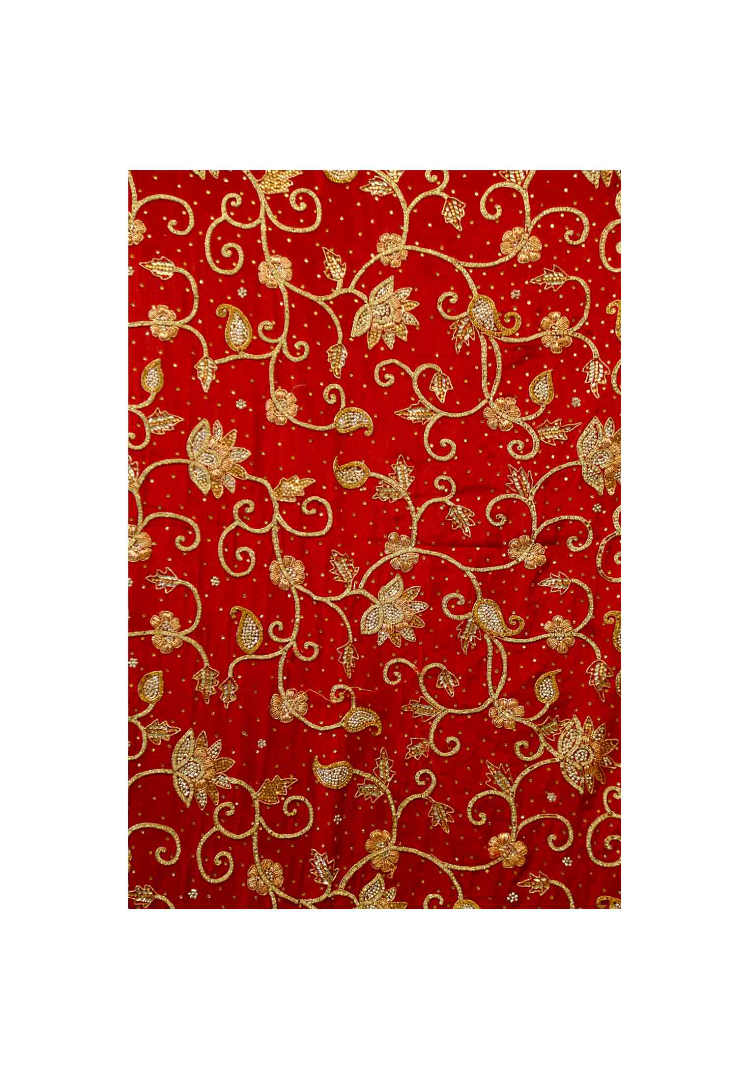 Magenta italian crafts wedding saree