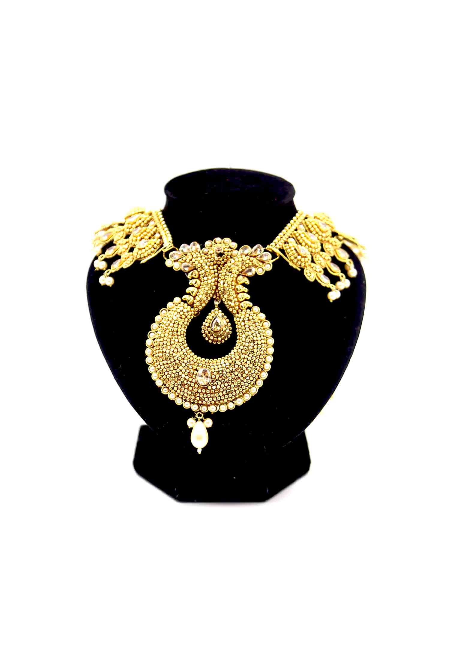 Indian metal jewelry set