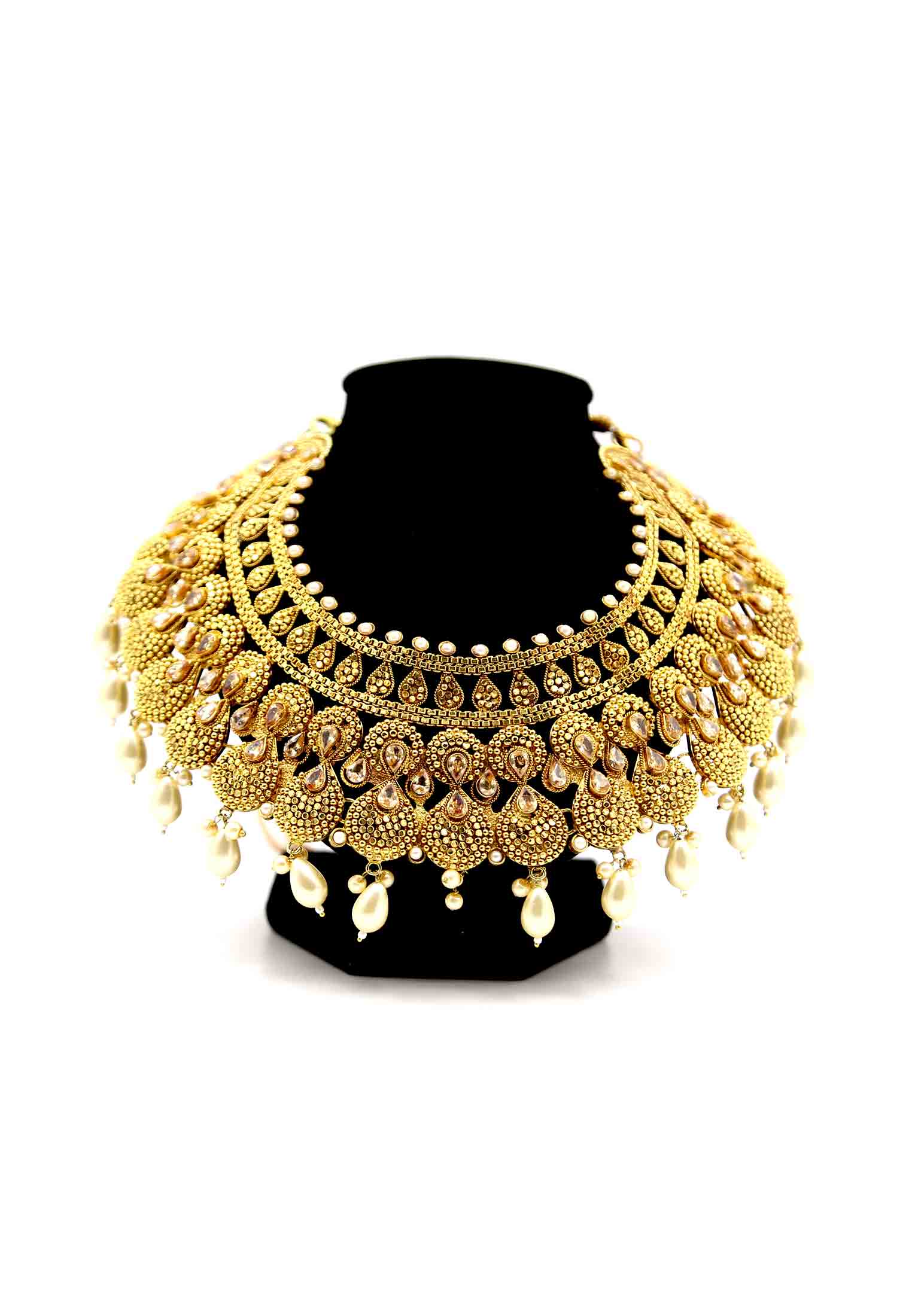 Indian metal jewelry set
