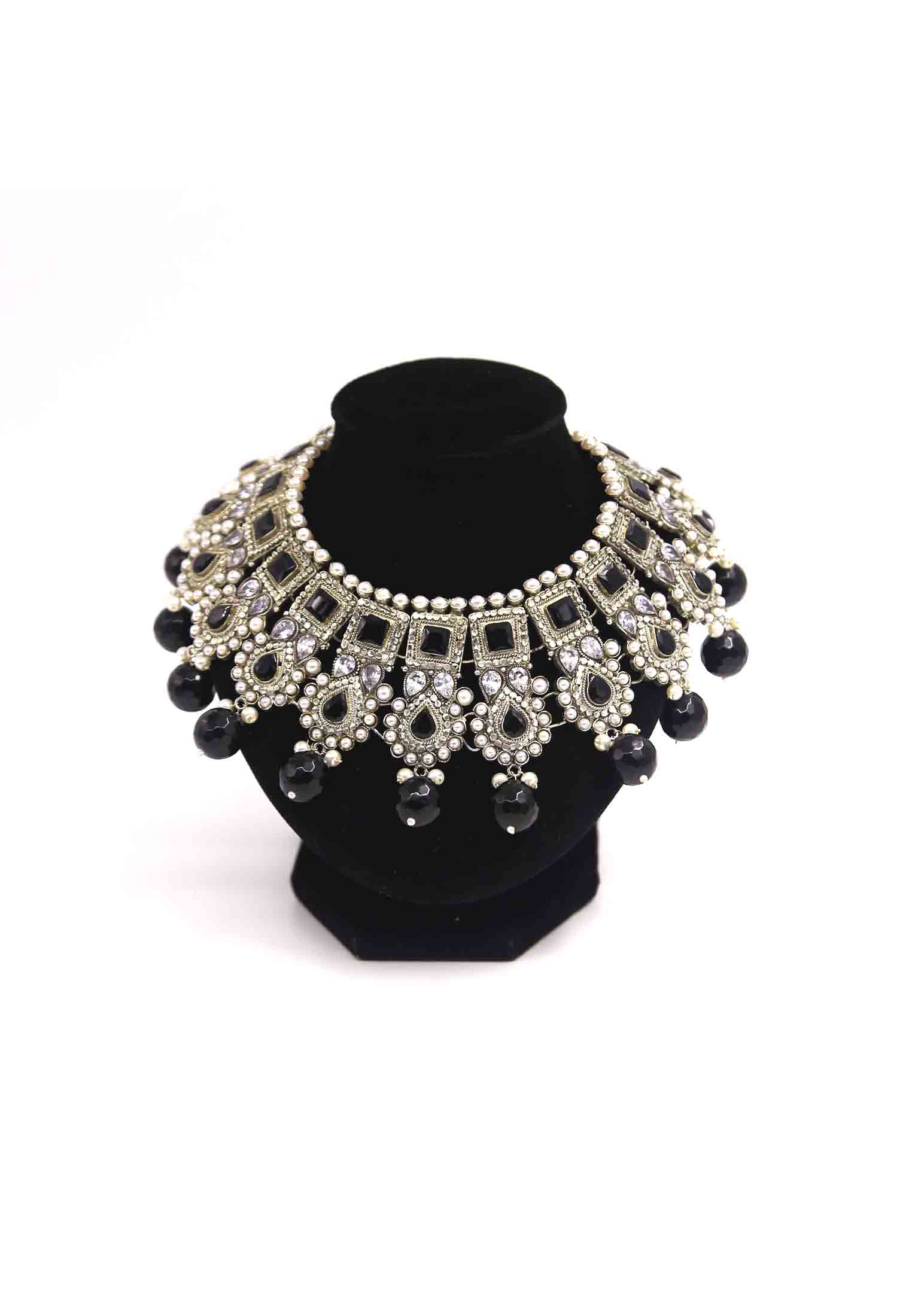 White crystal stone jewelry set