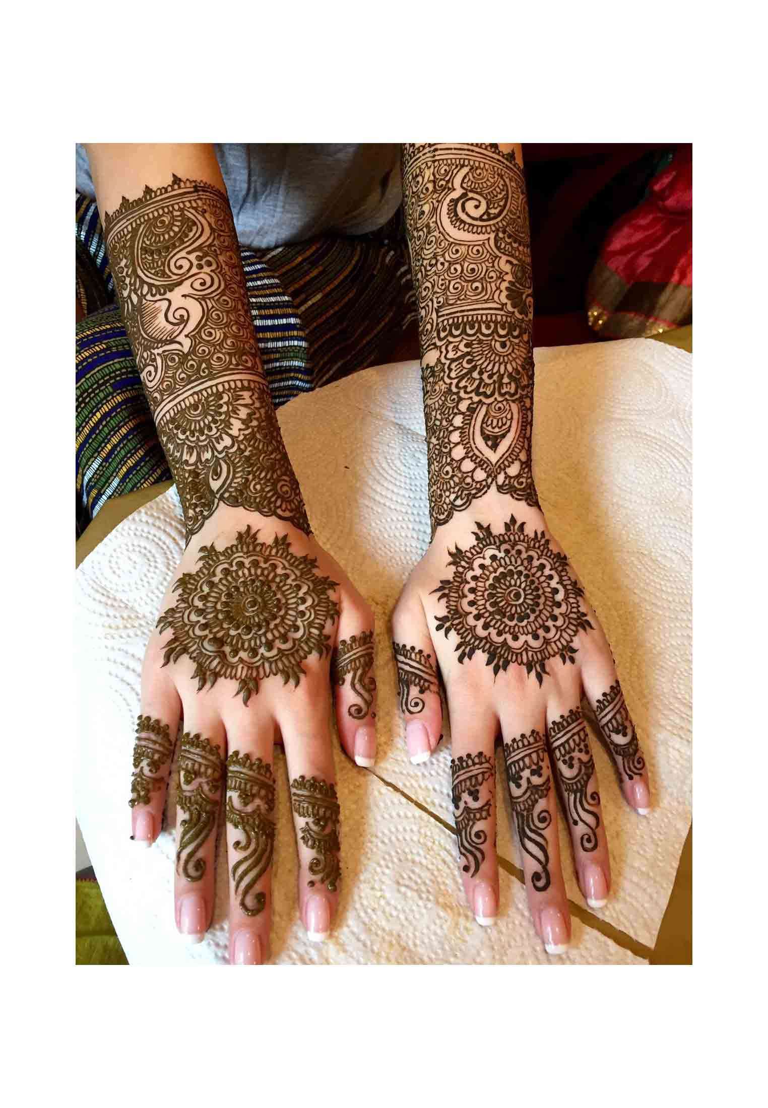 Attractive bridal mehedi and facial package