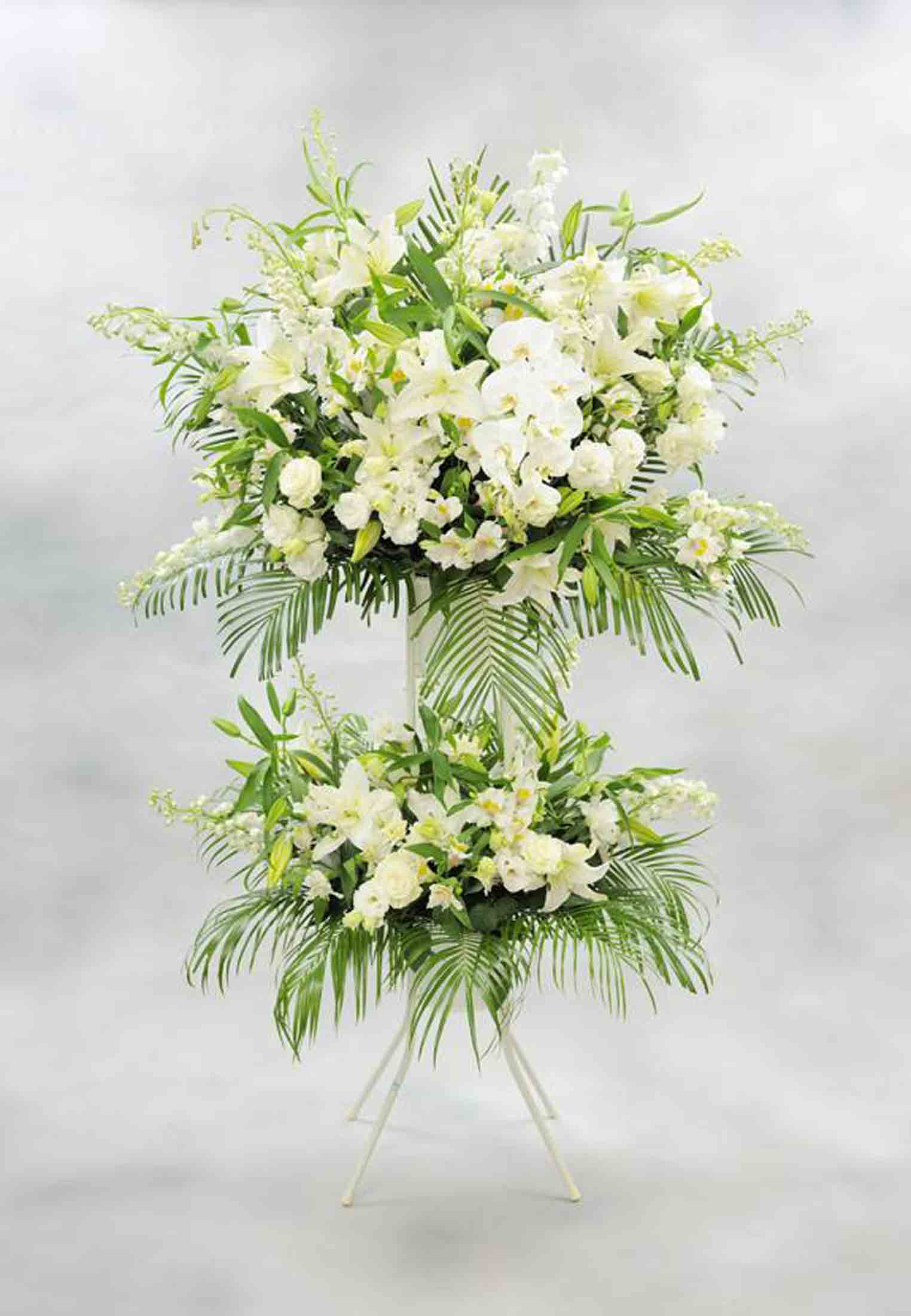 White Lily rose combine flower decoration