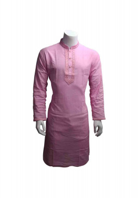 Pink Cotton Panjabi