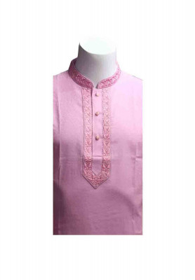 Pink Cotton Panjabi