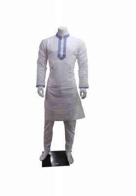 White Cotton Panjabi
