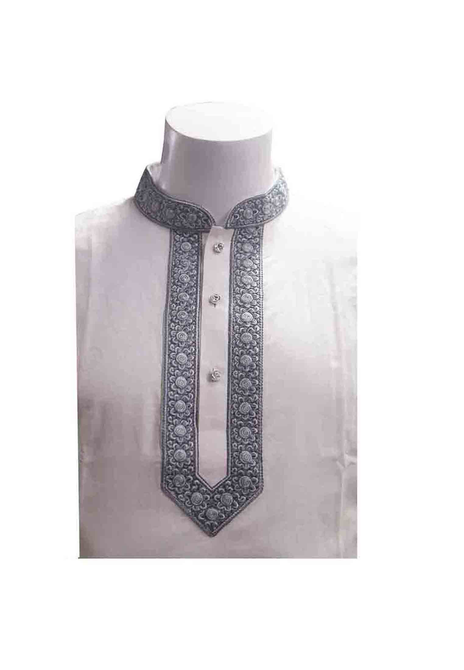 Affordable White Cotton Panjabi