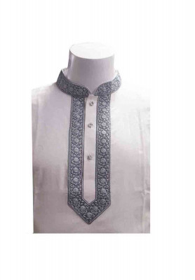 Affordable White Cotton Panjabi