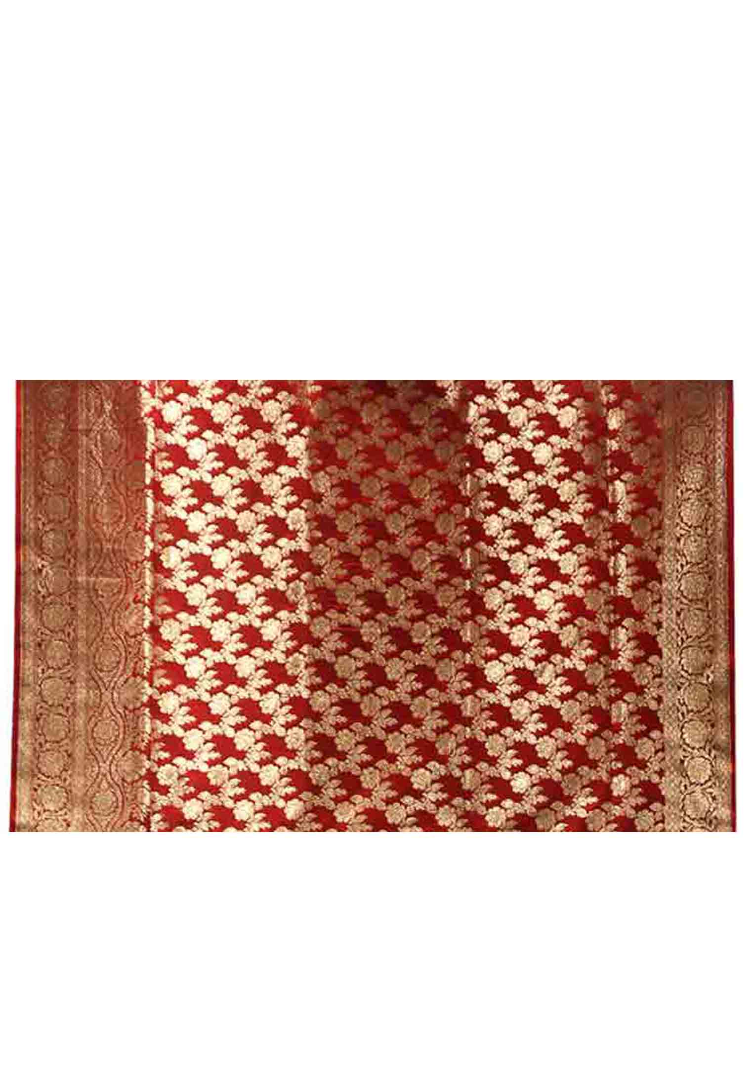 Traditional Maroon Indian Benarasi