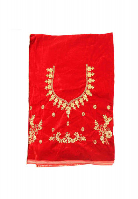 Maroon Velvet Lehenga