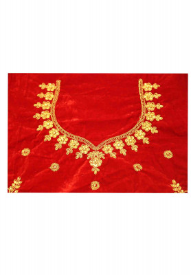 Maroon Velvet Lehenga