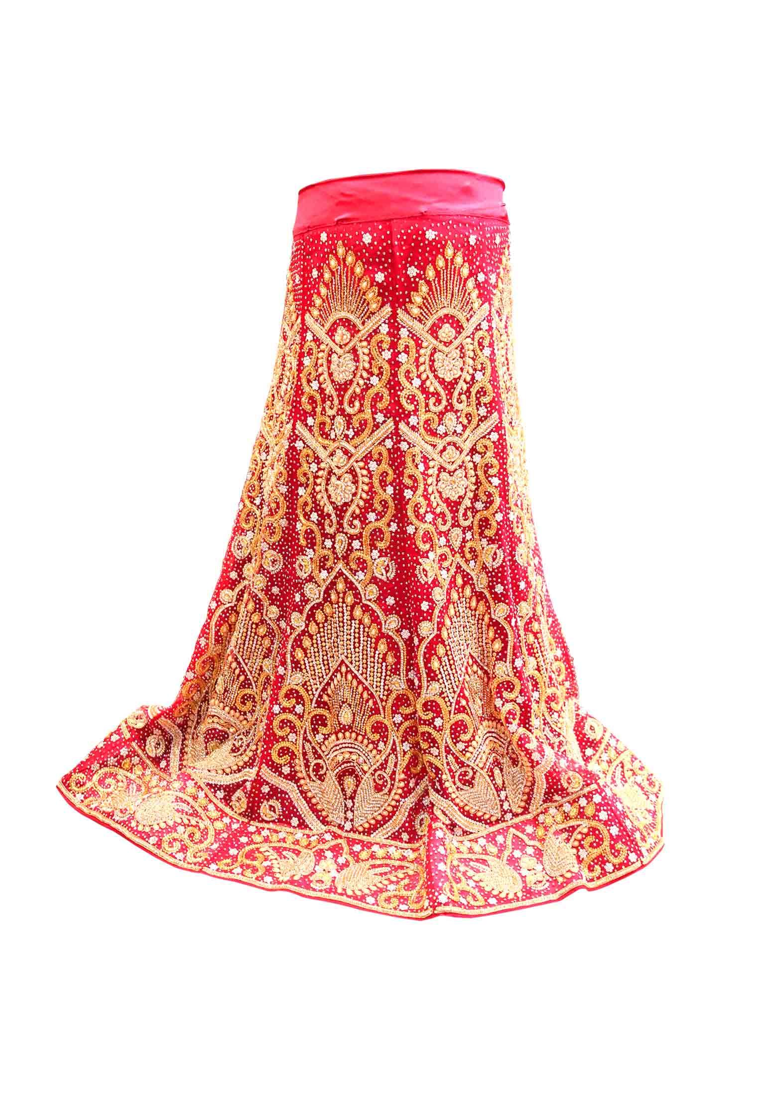 Magenta Net Lehenga