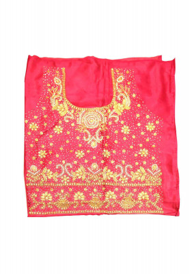 Magenta Net Lehenga