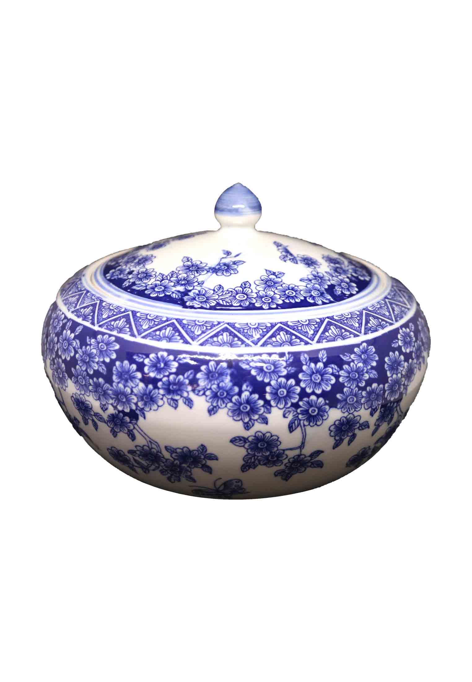 Blue and White Candy Pot