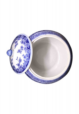 Blue and White Candy Pot