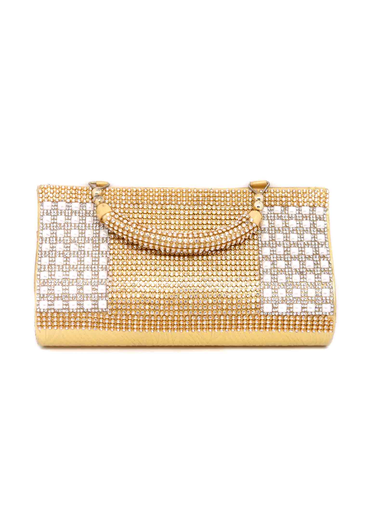 Golden Color  leather  Party Purse